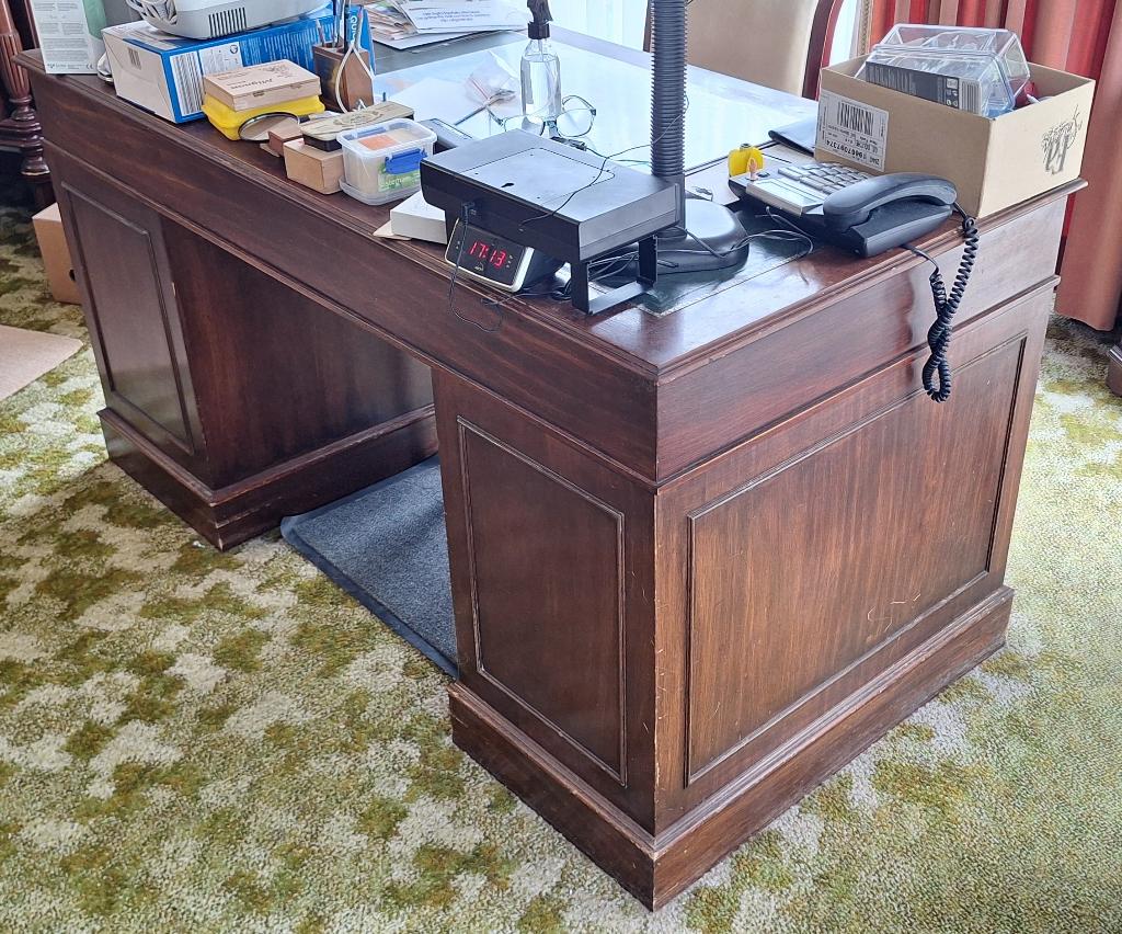 Engels bureel - desk - bureau - buro mahoni, Enlèvement