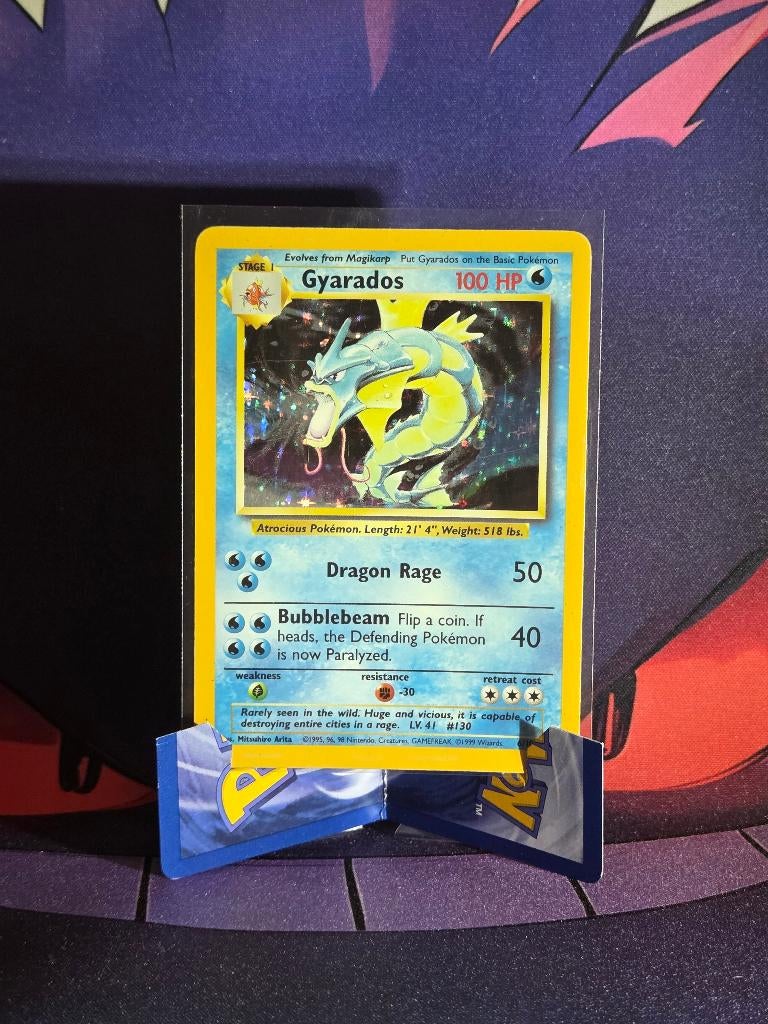 Pokémon Gyarados Holo 6/102 Base Set, Ophalen of Verzenden, Foil