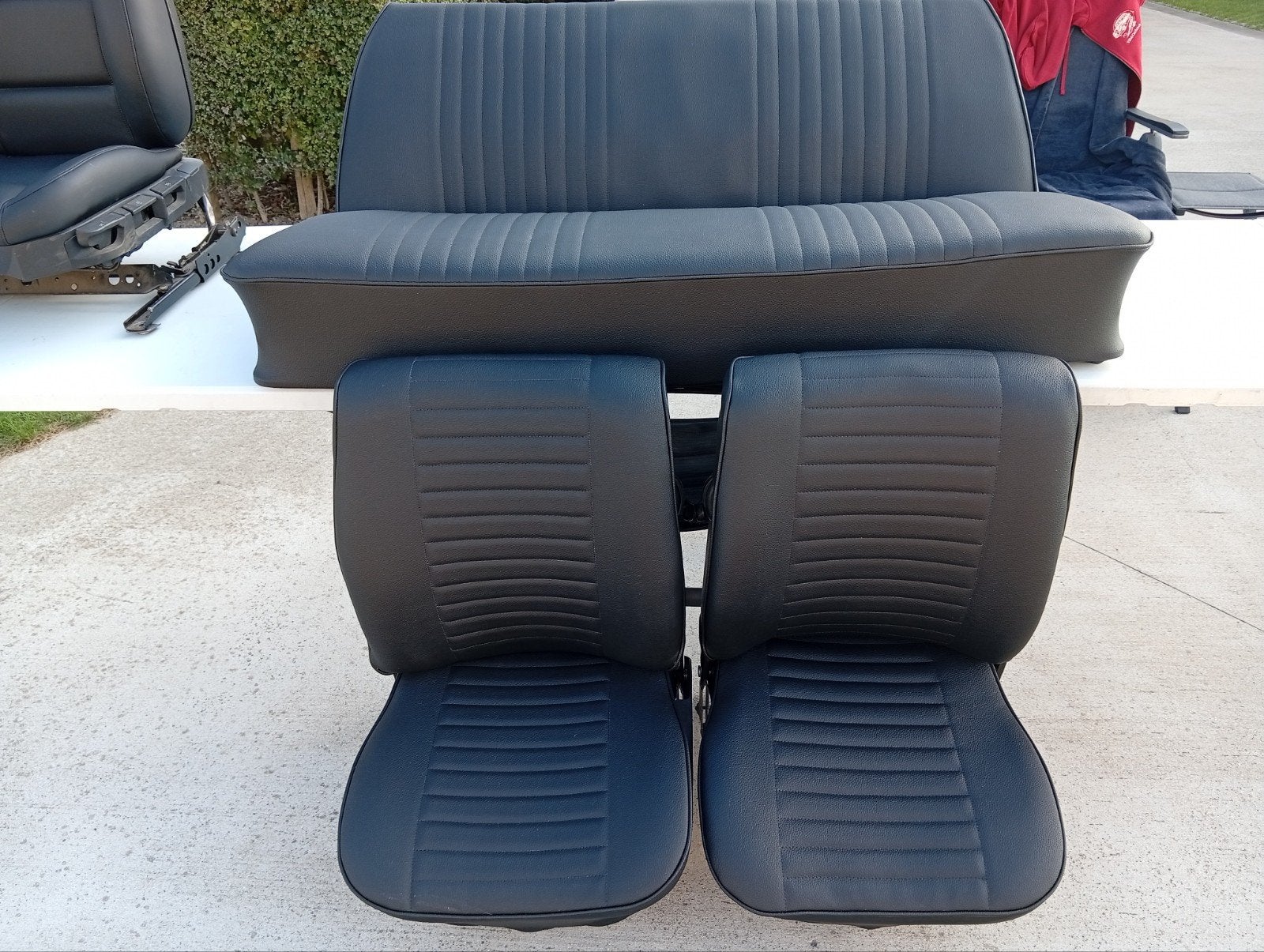 lederen kever stoelen,geen skai, Auto-onderdelen, Ophalen, Nieuw, Oldtimer onderdelen
