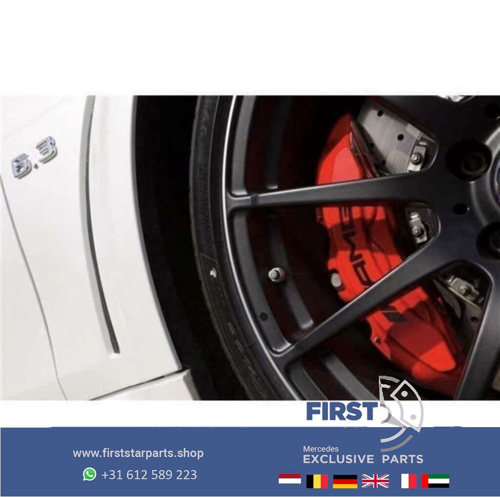 W204 C63 AMG rem set Mercedes C Klasse 63 rode remklauwen +, Gebruikt, -, Ophalen of Verzenden, -