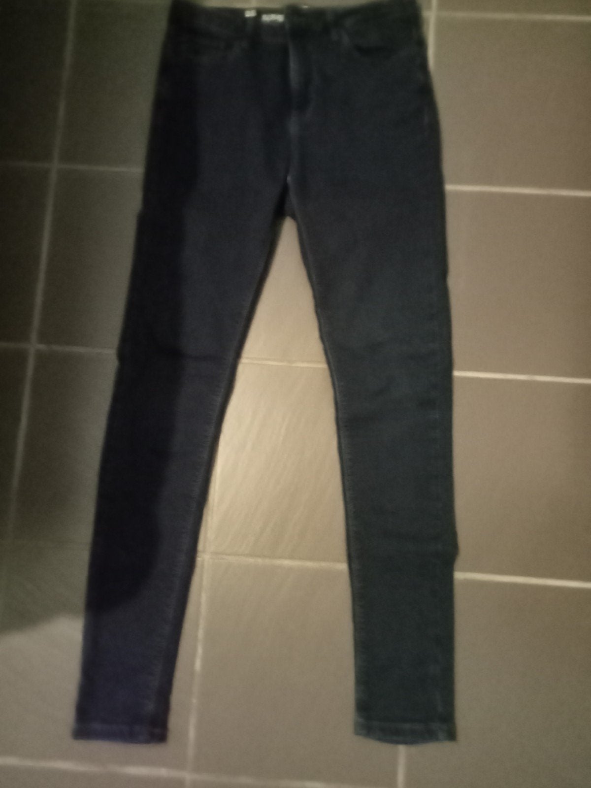 marine blauw super skinny jeans, Kleding | Dames, Spijkerbroeken en Jeans, Ophalen, Blauw
