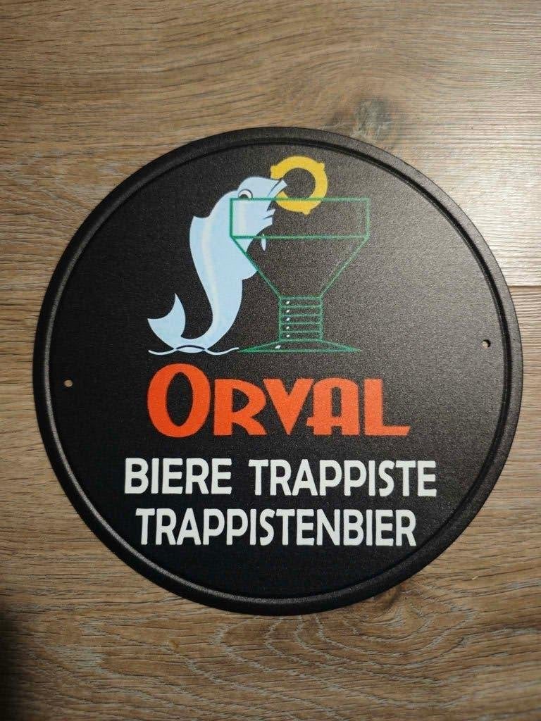 Plaque Orval Enseigne, Collections, Enlèvement ou Envoi, Neuf, Panneau, Plaque ou Plaquette publicitaire