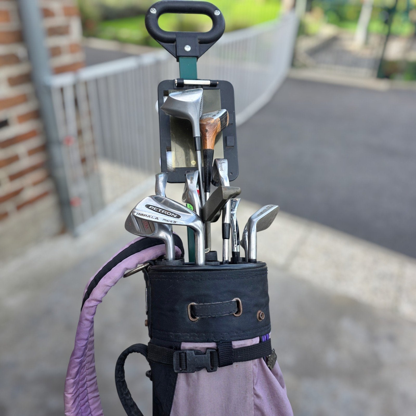 Complete golfset met golftrolley, Ophalen