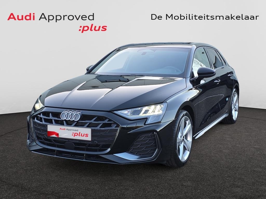 Audi A3 Sportback A3 Sportback 30 TFSI MHEV S line S tronic, Auto's, Audi, Automaat, Zwart, https://public.car-pass.be/vhr/accfa81e-a125-47d4-b482-2c064f46f7e5
