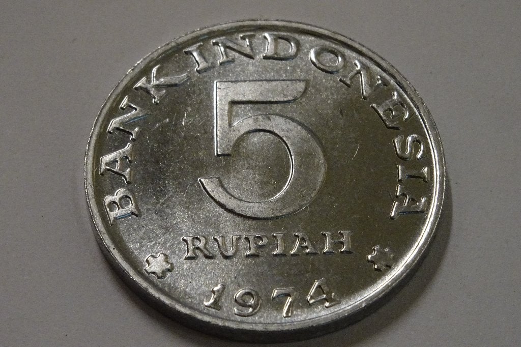 5 rupiah indonésien 1974 UNC, Enlèvement ou Envoi, Asie centrale, Monnaie en vrac