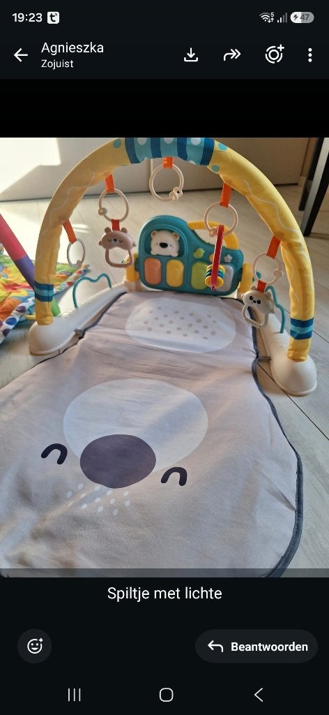 Baby speelmat-wiegstoeltje-kolfapparaten,30€, Ophalen, Zo goed als nieuw, Met geluid