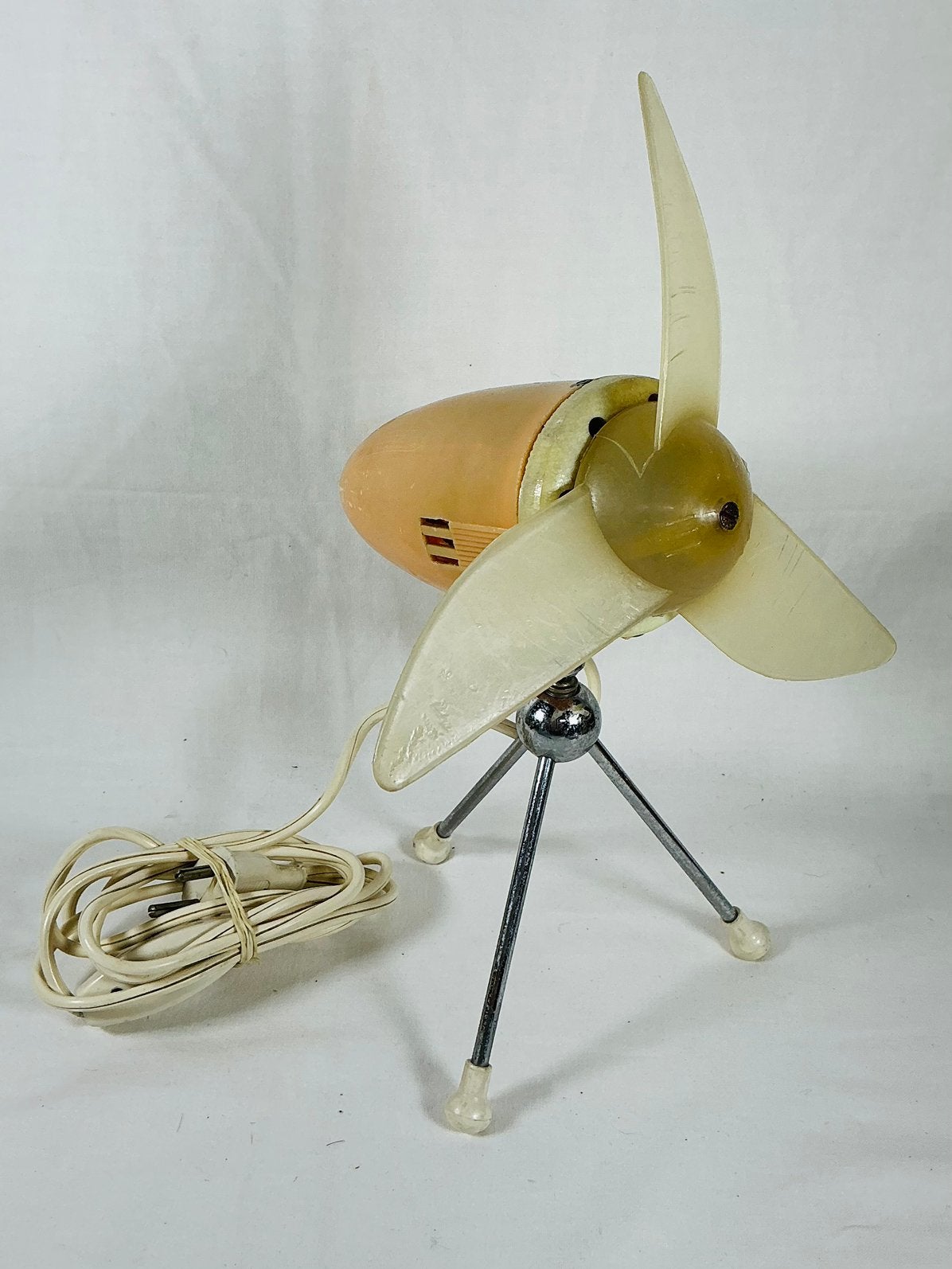 Ventilateur de table trépied vintage moderniste spatiale, Enlèvement ou Envoi, Maison et Meubles