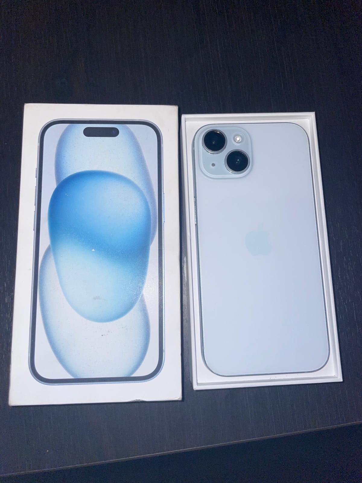 blauwe iphone 15 128gb zo goed als nieuw, Télécoms, Téléphonie mobile | Apple iPhone, Enlèvement, Comme neuf, IPhone 15