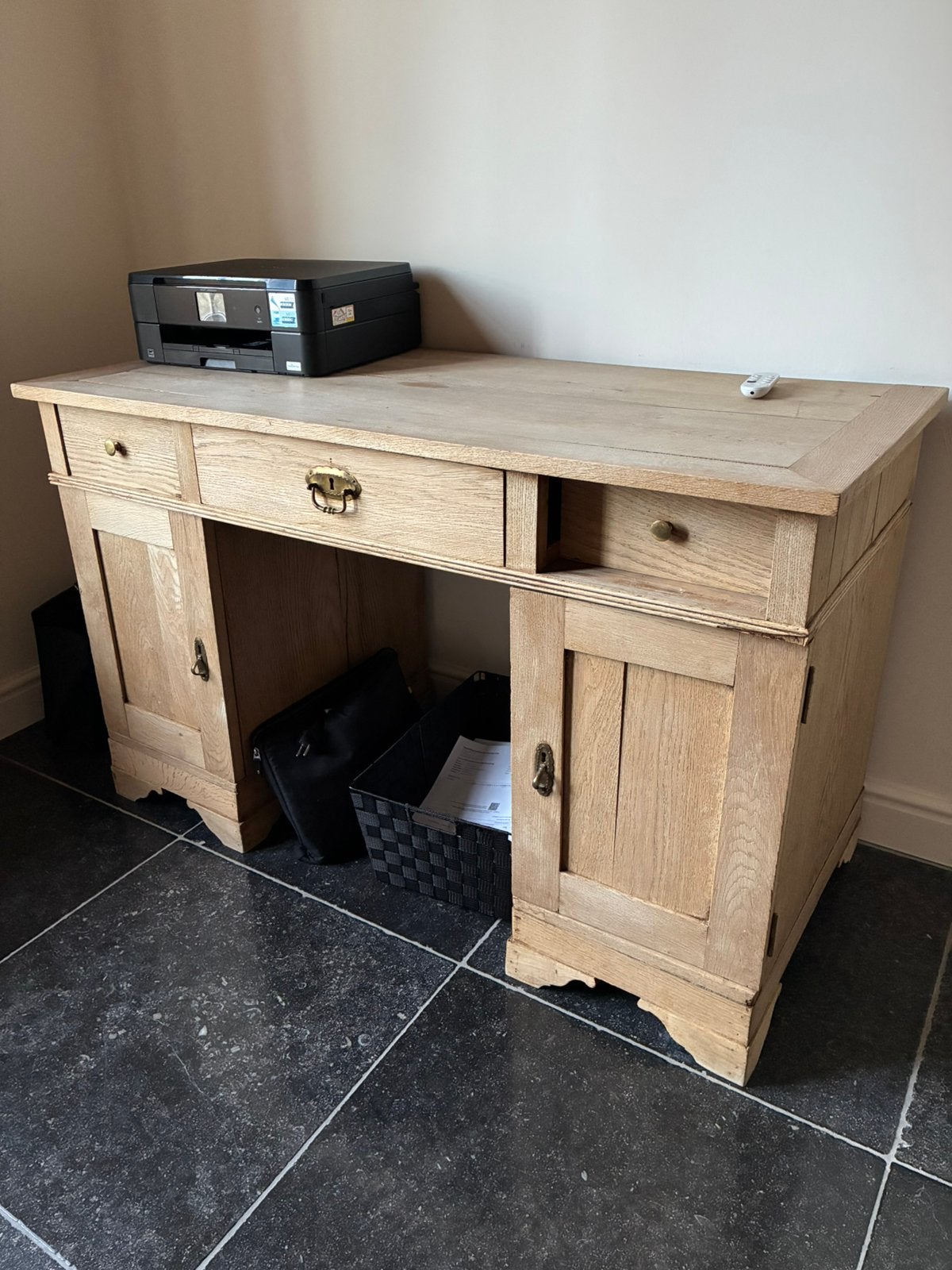 Houten bureeltje, Autres types, 120 cm, Autres styles, Enlèvement