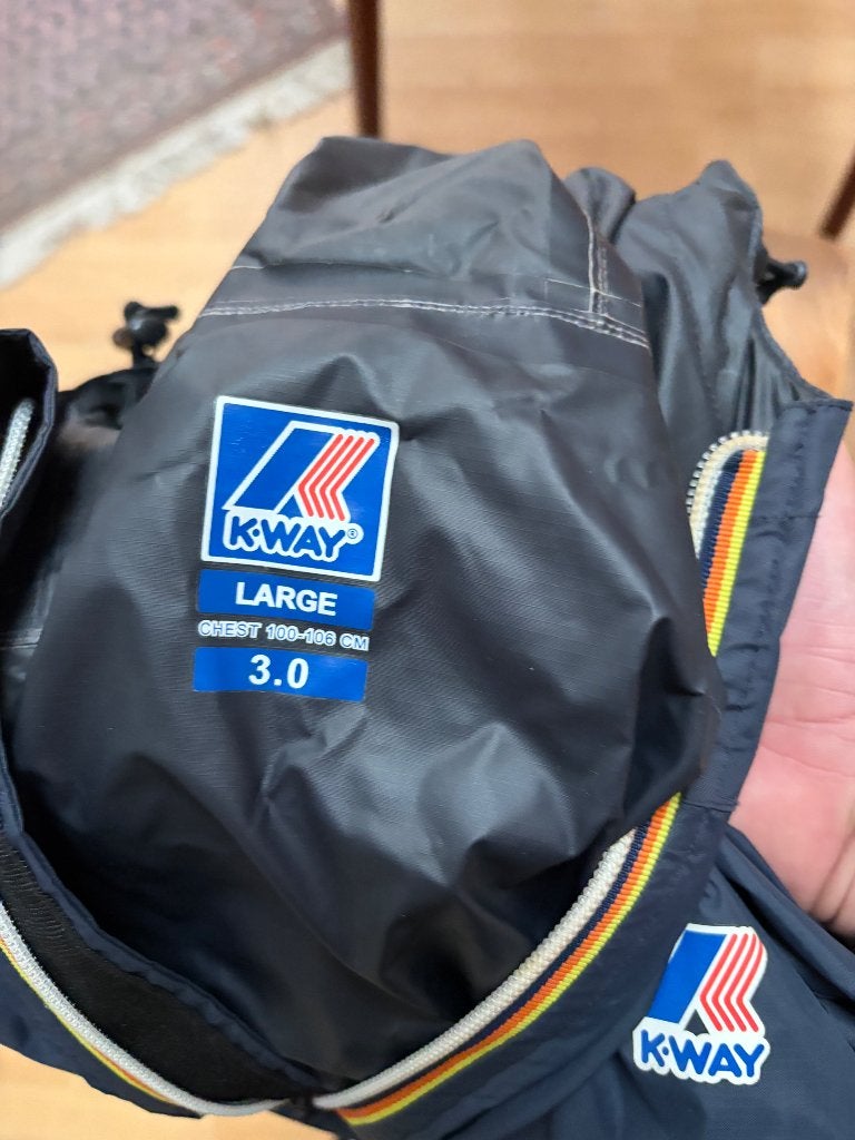 Veste KWAY, Bleu, Taille 52/54 (L), Comme neuf, K-WAY