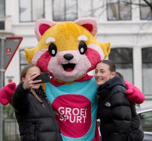 Professionele Vos Mascotte - Zo goed als nieuw, Hobby en Vrije tijd, Ophalen, Schoenen