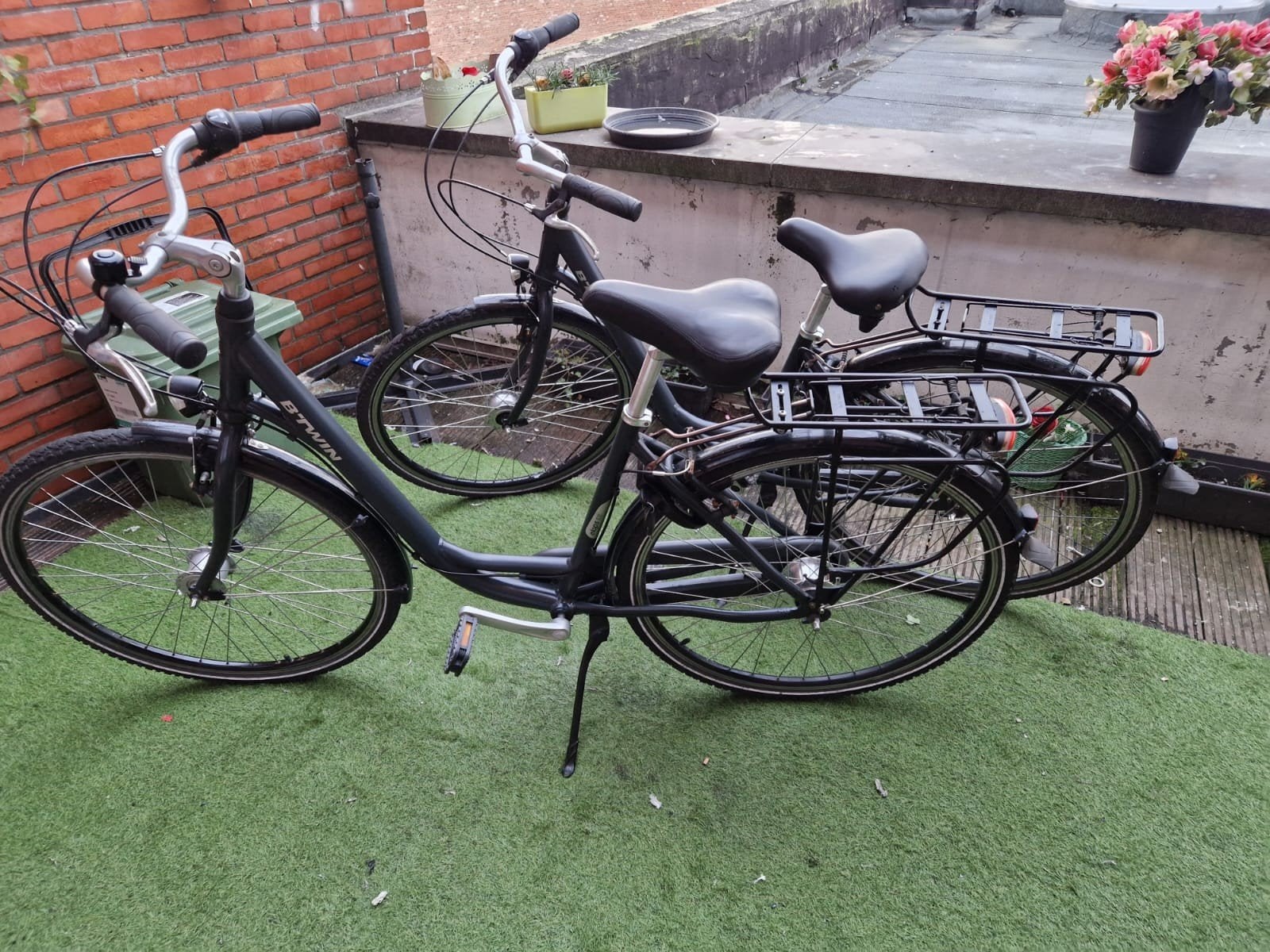 dames fietsen BTWIN, Ophalen, Velgrem, 47 tot 50 cm, Versnellingen