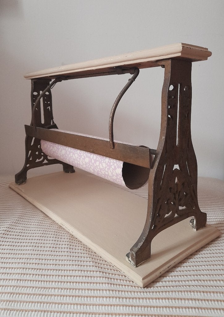 Prachtige oude papierrolhouder brocante, Ophalen
