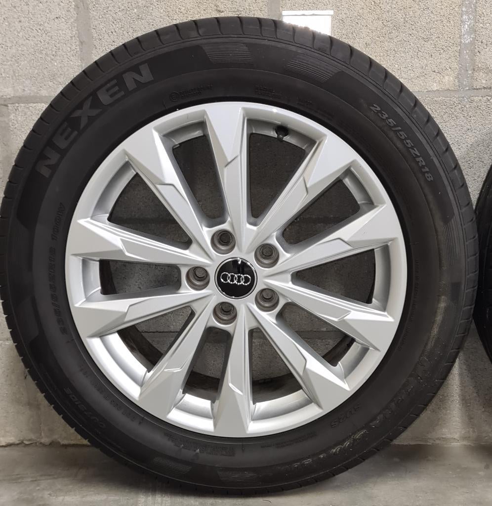 18" originele AUDI velgen met zomerbanden, Auto-onderdelen, Banden en Velgen, Ophalen, 18 inch, Gebruikt, Velg(en)