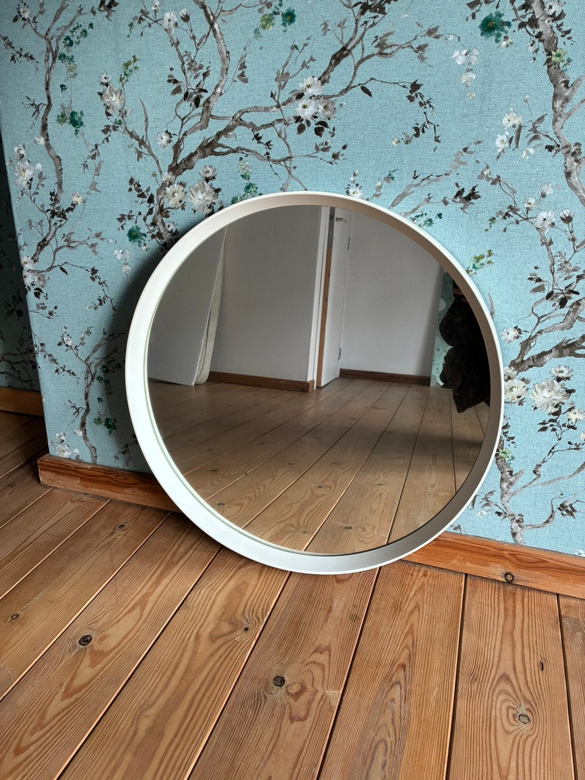 Landelijke ronde spiegel & 2 langwerpige spiegels, Ophalen, Minder dan 50 cm, Gebruikt, 100 tot 150 cm