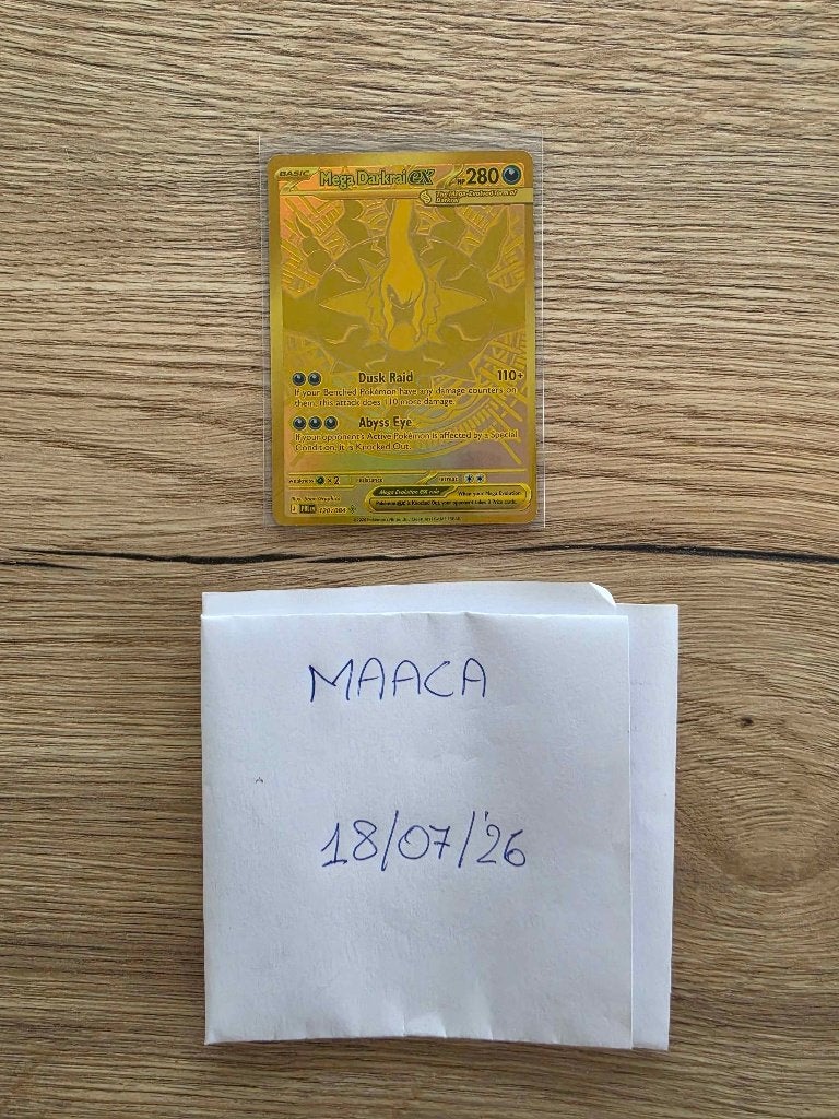 Mega Darkrai Ex, Hobby en Vrije tijd, Ophalen of Verzenden, Nieuw, Losse kaart