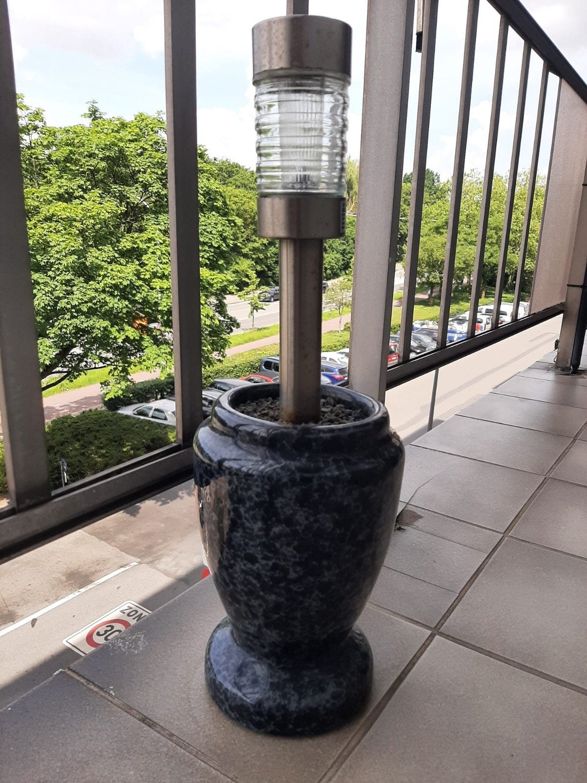 Marmeren vaas van 25 cm hoog, Enlèvement
