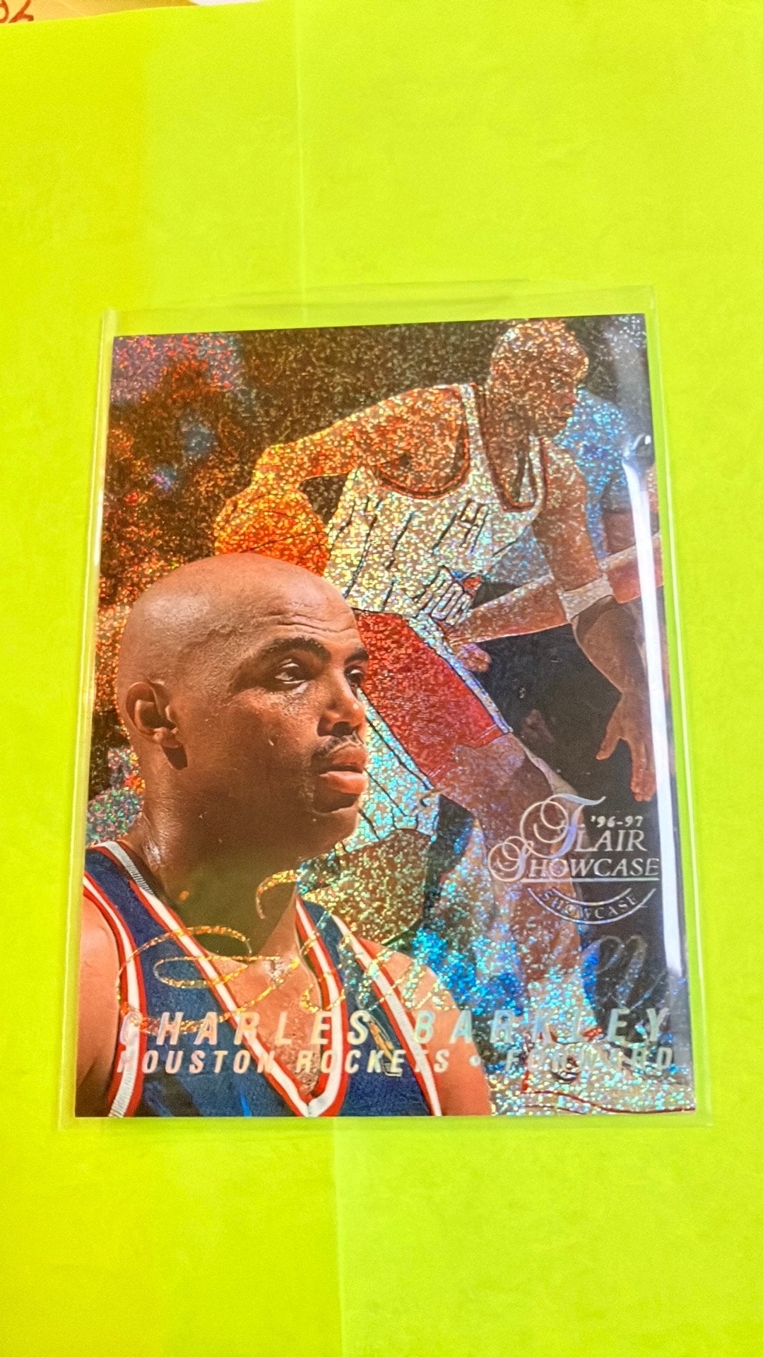 96-97 FLAIR SHOWCASE RANGÉE 0 - C.Barkley Siège 4, Enlèvement ou Envoi, Neuf, Image