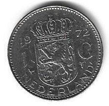 Munt Nederland 1 gulden 1972 (Juliana), Postzegels en Munten, Munten | Nederland, Ophalen of Verzenden, Koningin Juliana, 1 gulden