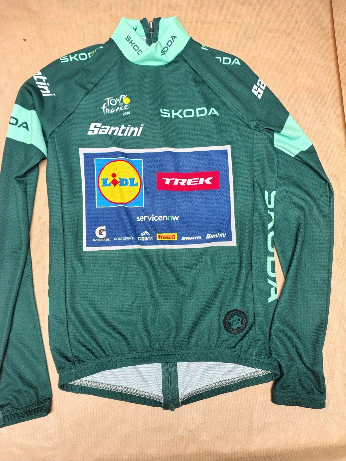 tour de france 2026,team lidl trek,groene podium trui, Enlèvement ou Envoi, M
