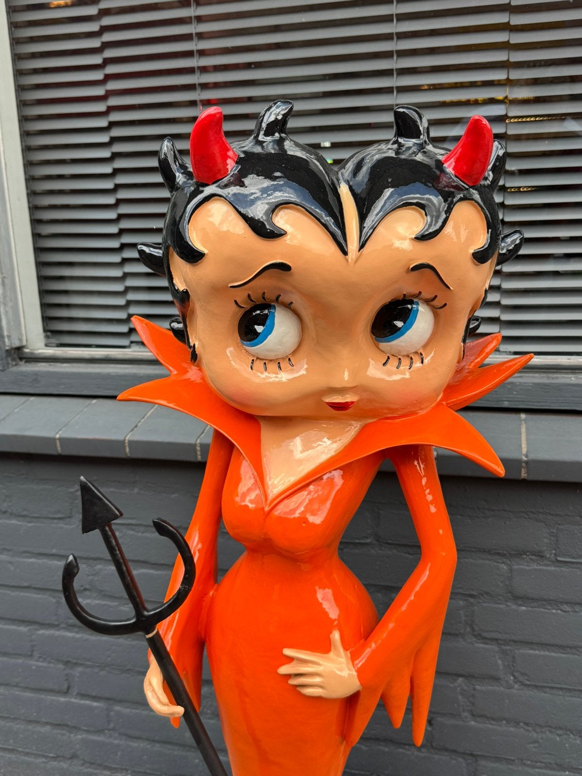 Groot Betty Boop beeld Duiveltje, Verzamelen, Beelden en Beeldjes, Ophalen, Gebruikt, Mens