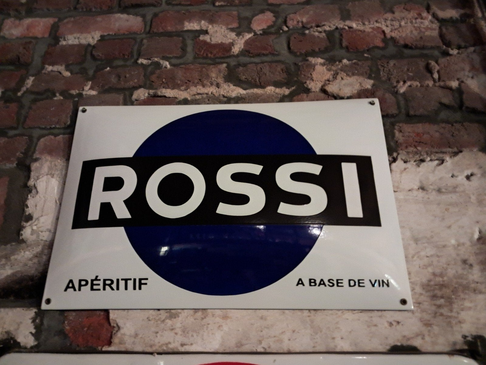 emaille borden Martini, Verzamelen, Ophalen of Verzenden, Gebruikt, Reclamebord