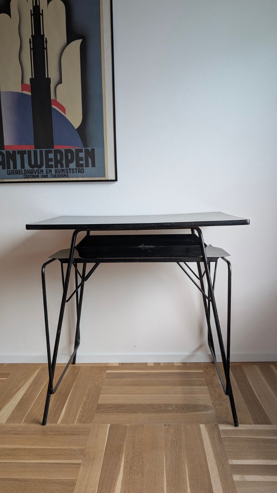 Bureau van Willy Van Der Meeren, Ophalen, 50 tot 100 cm, Vintage, Rechthoekig