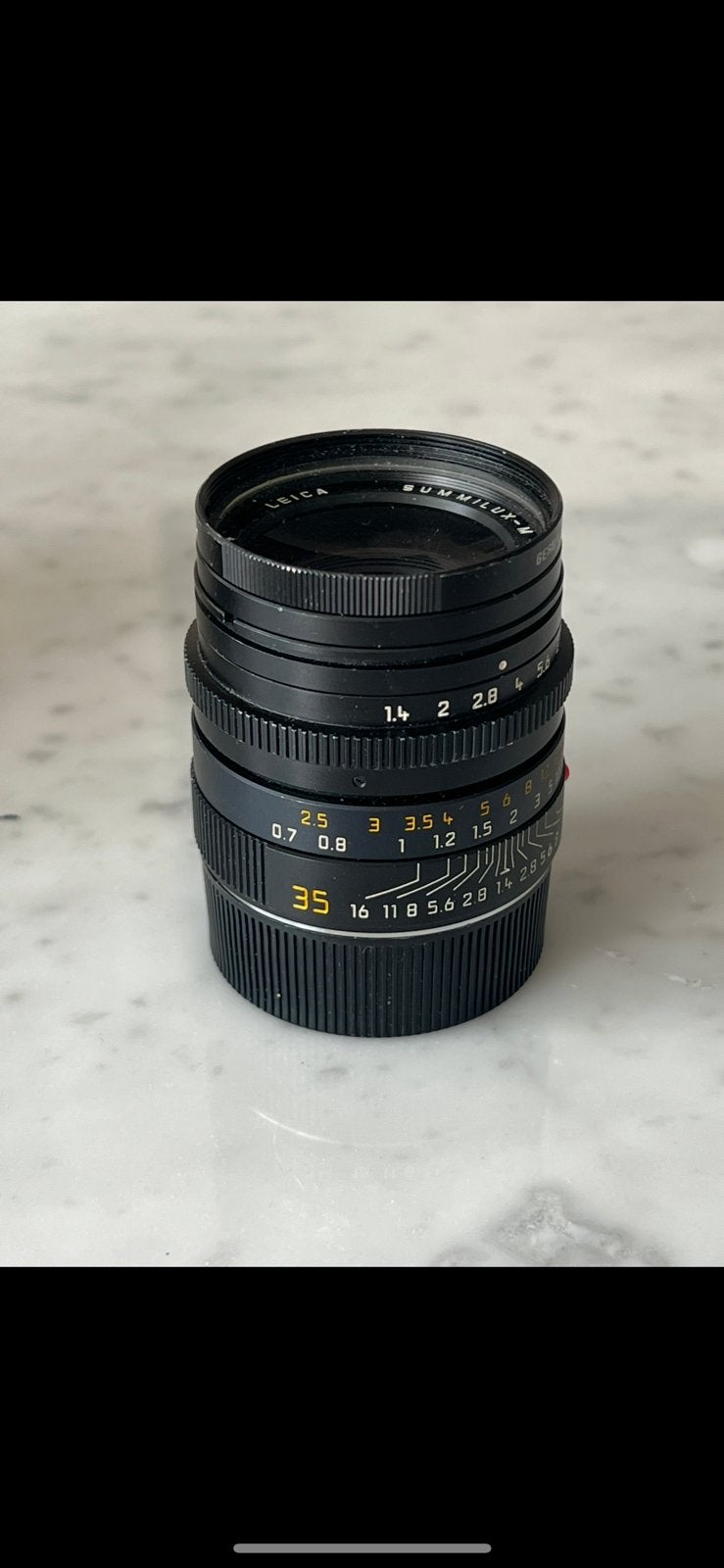 Leica Summilux-M 35mm F/1.4 ASPH. occasion, Enlèvement ou Envoi, Comme neuf, Leica