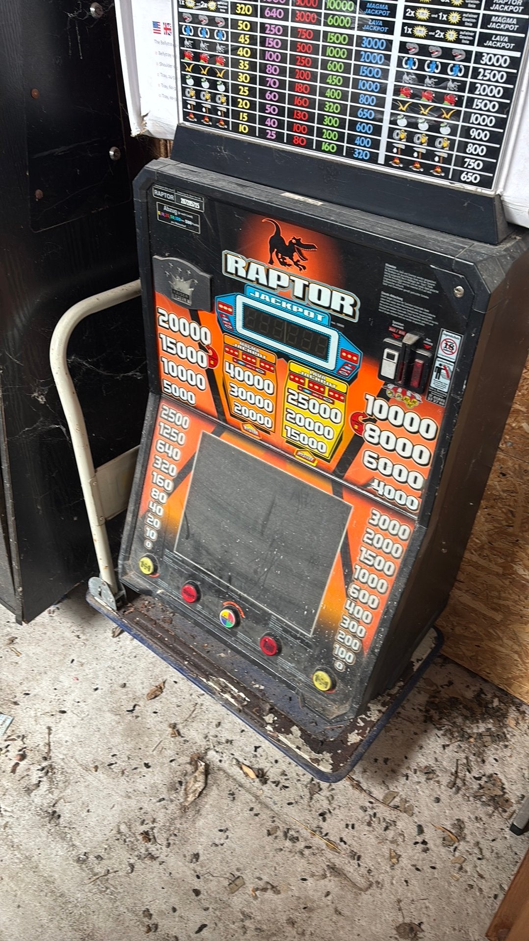 GRATIS Raptor en holdtimer 200, Verzamelen, Automaten | Gokkasten en Fruitautomaten, Ophalen, Zo goed als nieuw