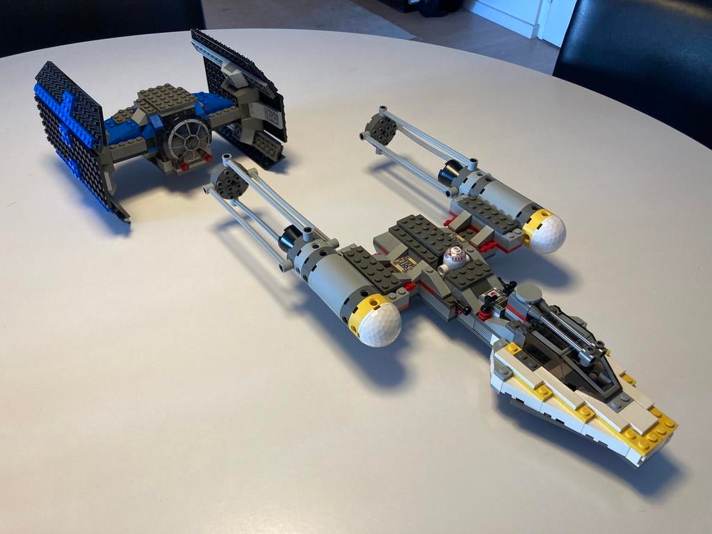 Vintage Lego set 7150: TIE Fighter & Y-wing, Ophalen, Zo goed als nieuw, Lego, Star Wars