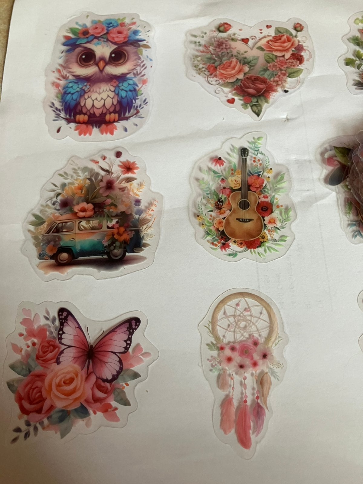 Scrapbooking 50 stickers bloemen, Hobby en Vrije tijd, Scrapbooking, Ophalen, Zo goed als nieuw