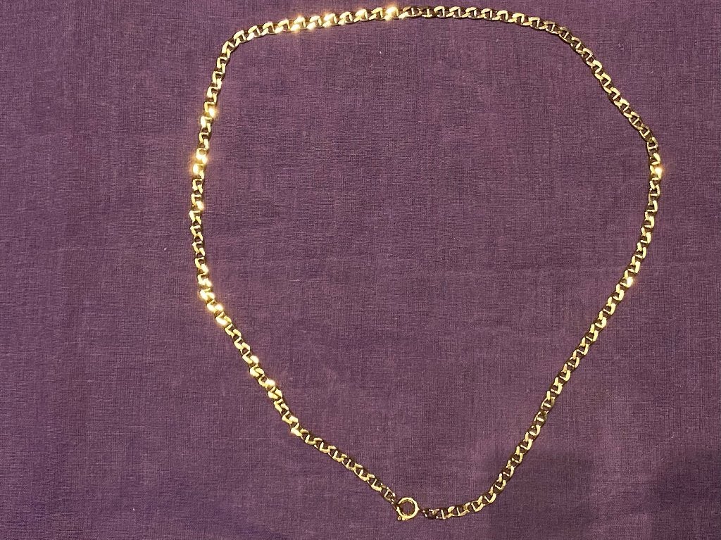Halsketting: gouden KETTING, Ophalen of Verzenden, Nieuw, Goud, Overige materialen