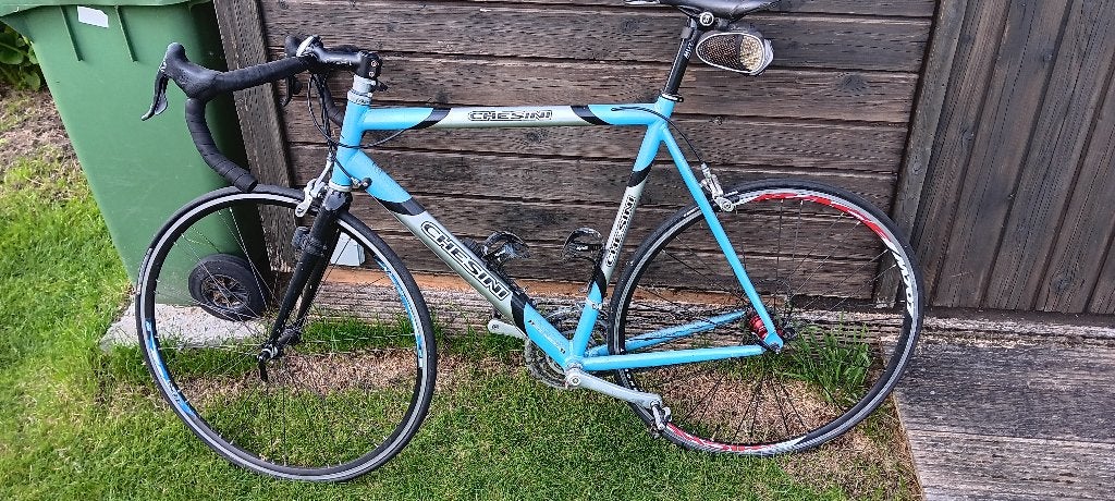 Chesini Alu Koersfiets, Fietsen en Brommers, Gebruikt, Velgrem, 57 tot 61 cm, Meer dan 20 versnellingen