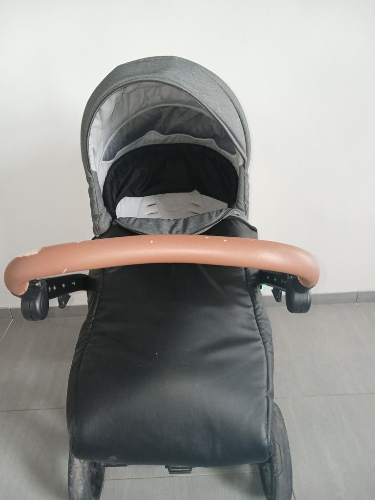 Av poussette +landeau + siège auto avec isofix, Enlèvement, Ombrelle