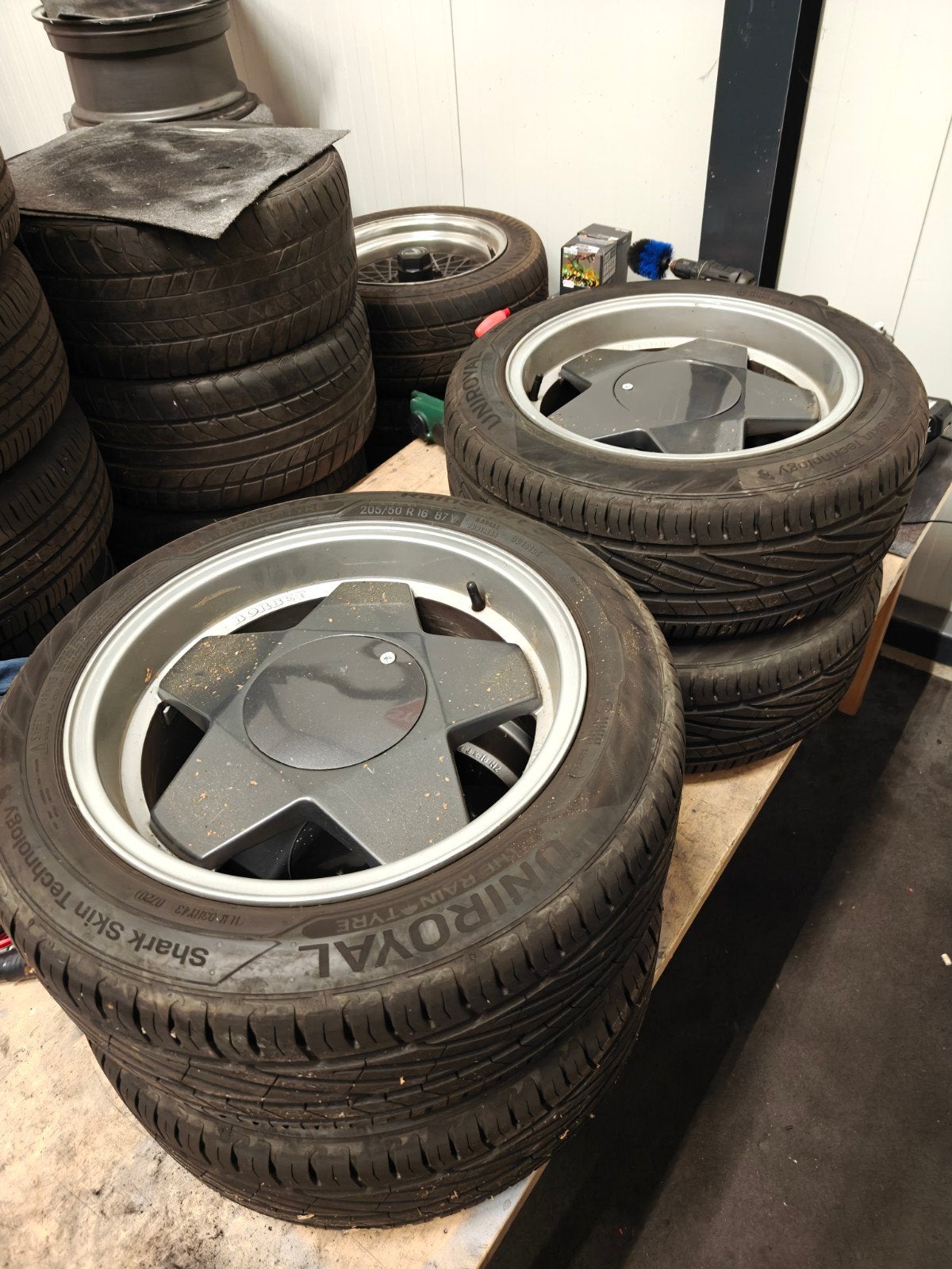 Saab 900 classic 16 inch Borbet Velgen, Auto-onderdelen, Ophalen, 16 inch, 205 mm, Band(en)