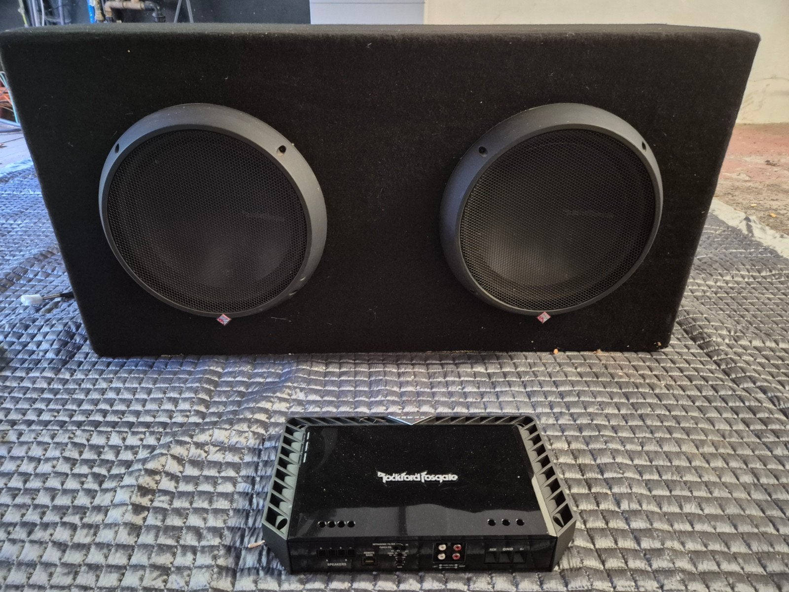 RockfordFosgate Subwoofer/versterker, Ophalen, Zo goed als nieuw