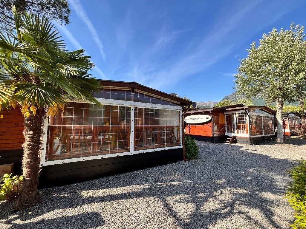 Porlezza Italië Chalet direct aan het Luganomeer, 5 personen, Tv, 2 slaapkamers, Lombardije en Merengebied