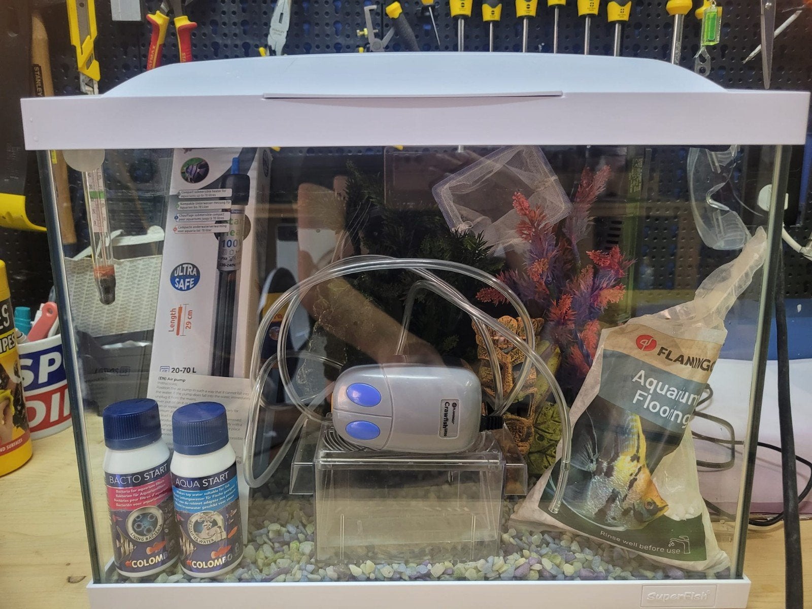 Aquarium, Animaux & Accessoires, Poissons | Aquariums & Accessoires, Chauffage, Meuble d'aquarium, Enlèvement, Utilisé
