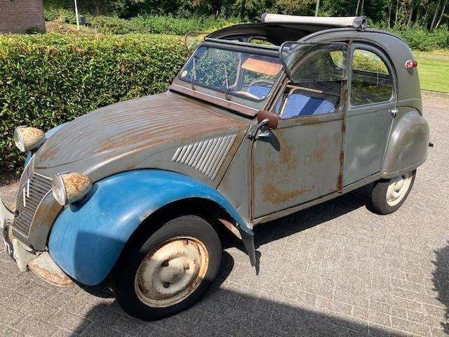 Citroën 2 CV AZ 1958, Autos, Argent ou Gris, Achat, 425 cm³, Cabriolet