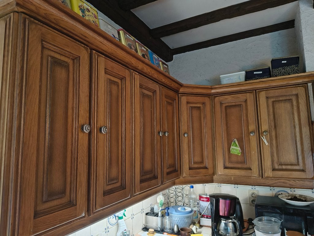 keukenkastdeurtjes vol eik, Huis en Inrichting, Ophalen, Gebruikt, Bruin