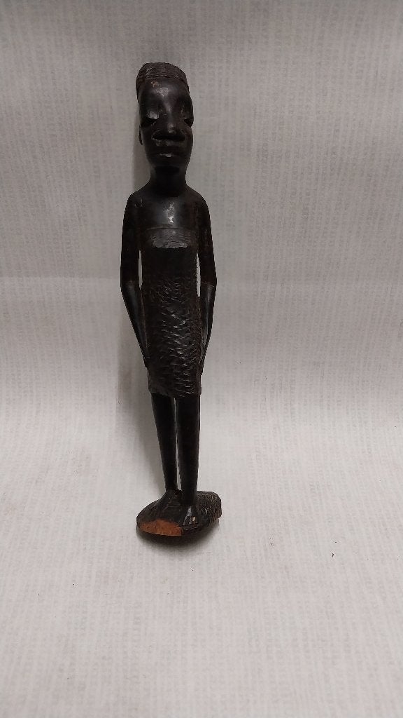 Afrikaans beeldje 2 Afrika, Enlèvement ou Envoi, Afrique, Bois, Statue