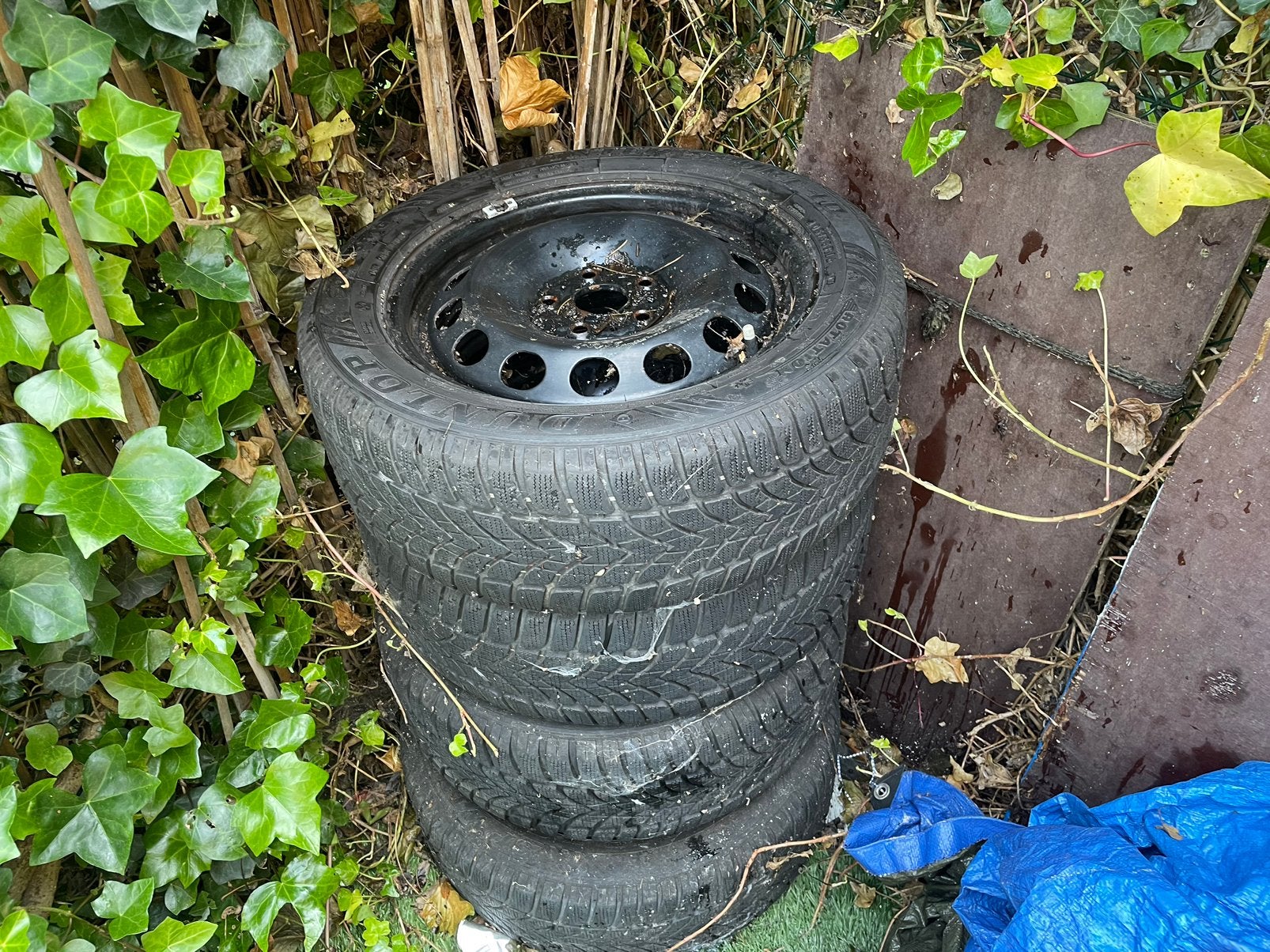 Aluminium velgenset met winterbanden – 16 inch – 205/55 R16, Auto diversen, Auto-accessoires, Ophalen of Verzenden, Zo goed als nieuw