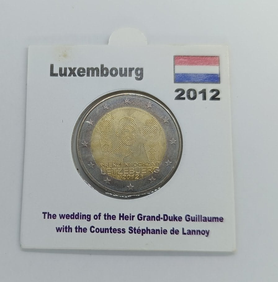 Luxemburgo 2012 Royal wedding(casamento), Timbres & Monnaies, Monnaies | Europe | Monnaies euro, Enlèvement ou Envoi, Autres pays