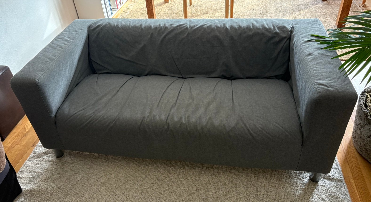 Ikea klippan zetel grijs, Huis en Inrichting, Ophalen, Gebruikt