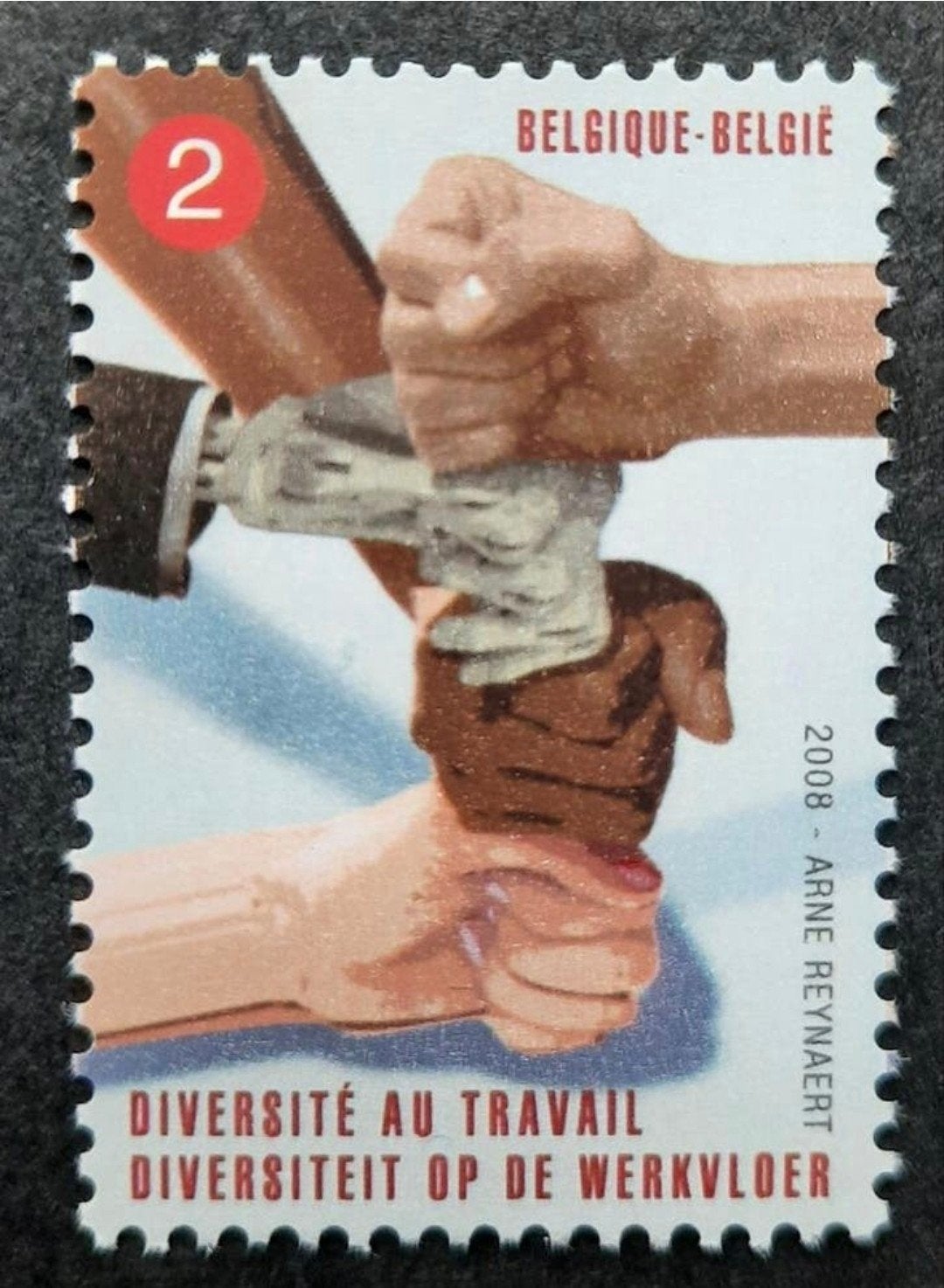 België: OBP 3783 ** Diversiteit op de werkvloer 2008., Frankeerzegel, Ophalen of Verzenden, Zonder stempel, Postfris