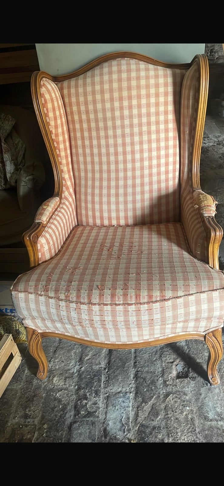Fauteuil Bergère à restaurer, Ophalen
