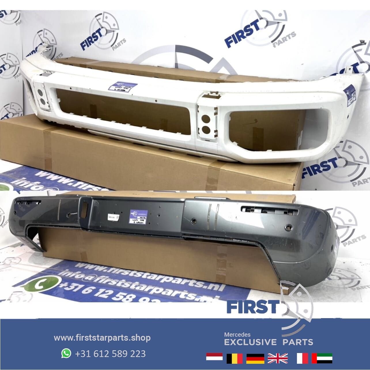 W463 G KLASSE G63 AMG VOORBUMPER + ACHTERBUMPER origineel Me, Utilisé, Avant, -, -