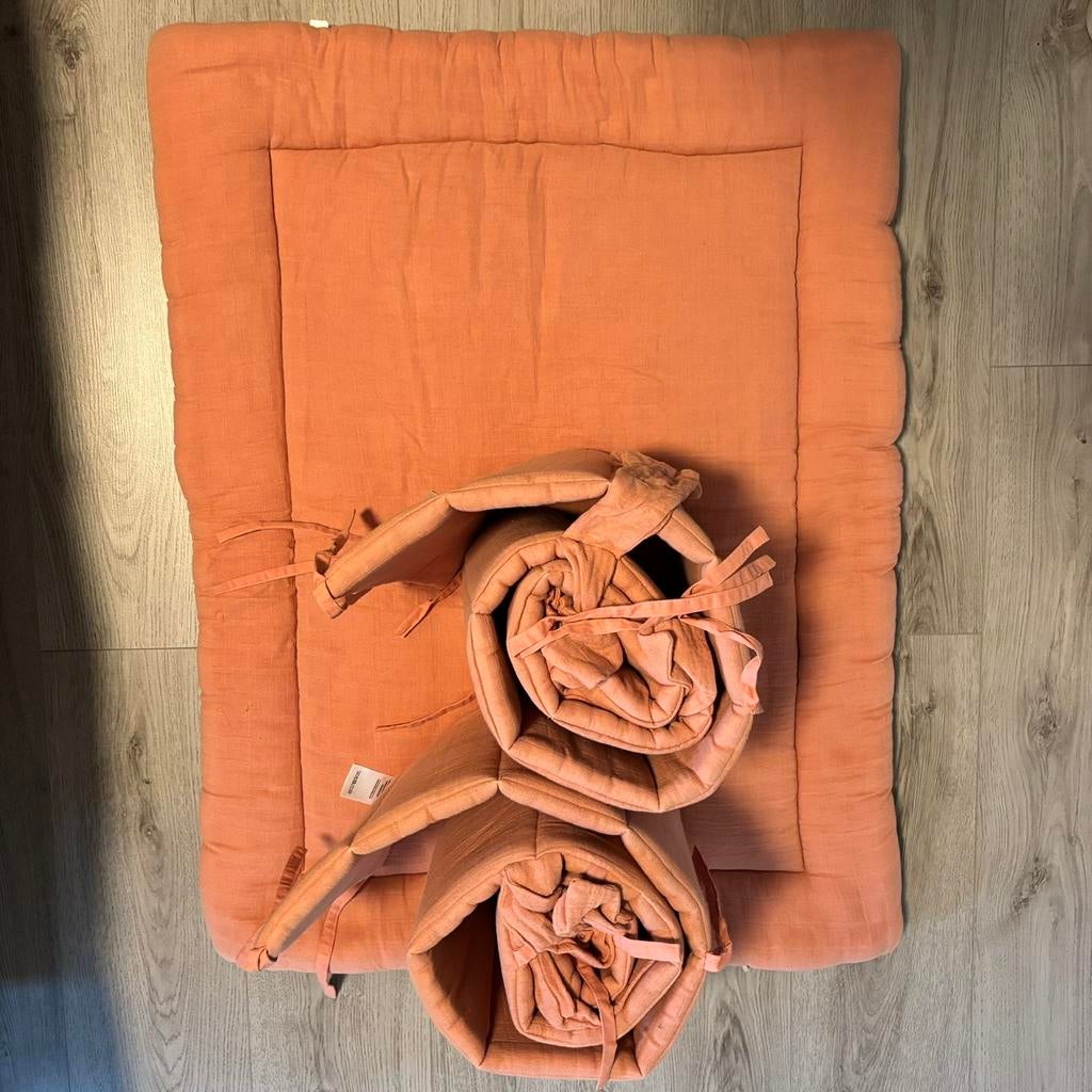 Trixie Boxkleed + Volledige Rand Bliss Coral, Kinderen en Baby's, Babyparken, Ophalen of Verzenden, Zo goed als nieuw, Rechthoekig