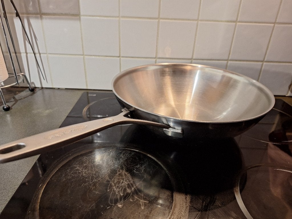 De Meyere wokpan 30cm, Demeyere, Compatible induction, Enlèvement, Utilisé