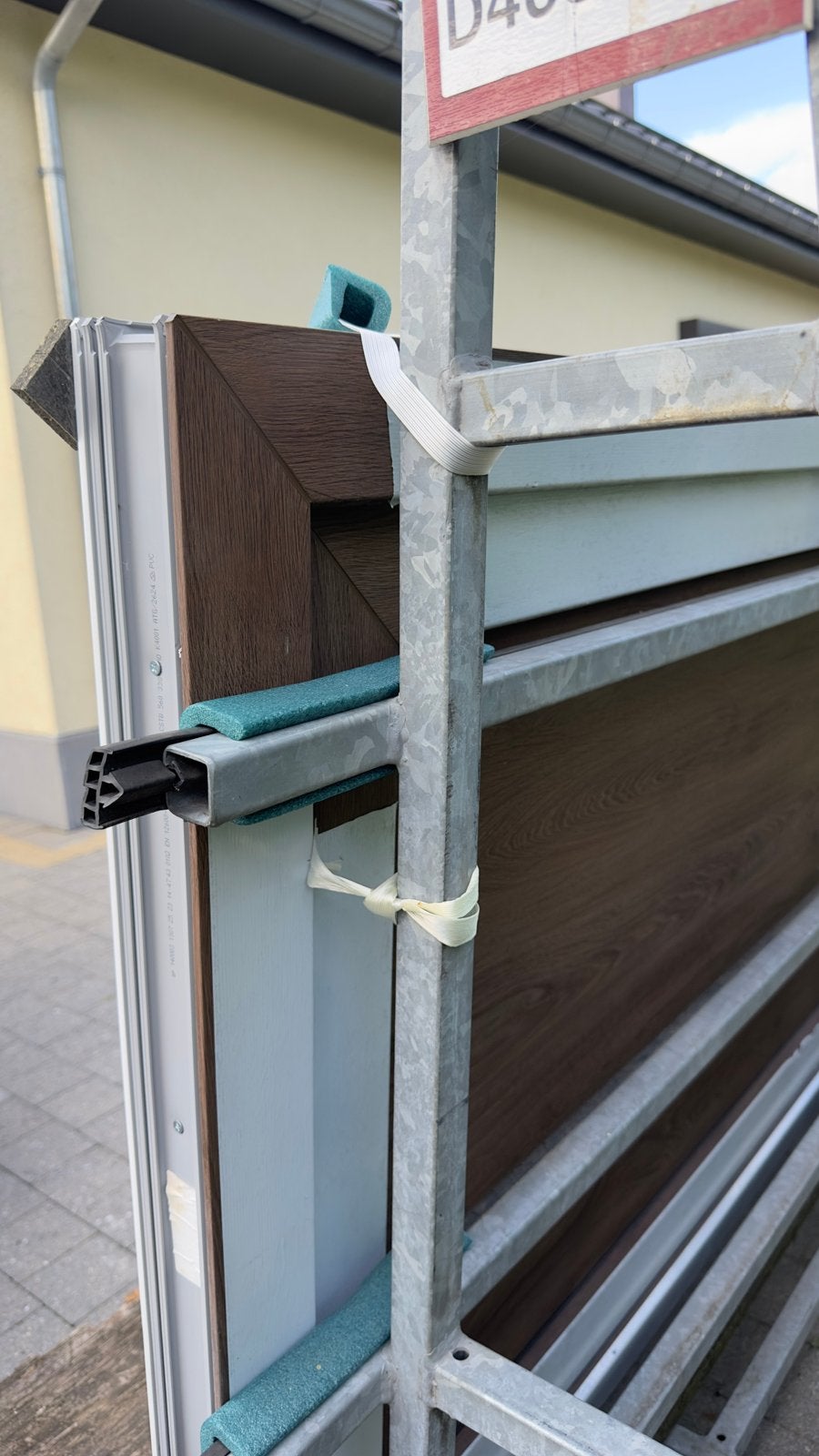 Nieuwe PVC DEUR TURNER OAK, Doe-het-zelf en Bouw, Deuren en Vliegenramen, Ophalen, Zo goed als nieuw, Kunststof, Buitendeur